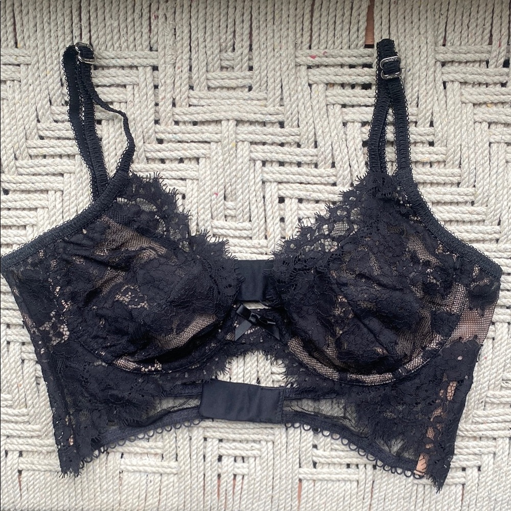 For Love And Lemons - Black Lace Underwire Bra